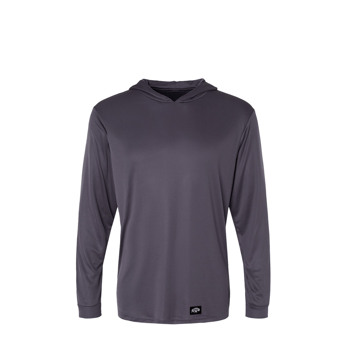 BRO Lightweight UV Hoodie in Graphite – front view