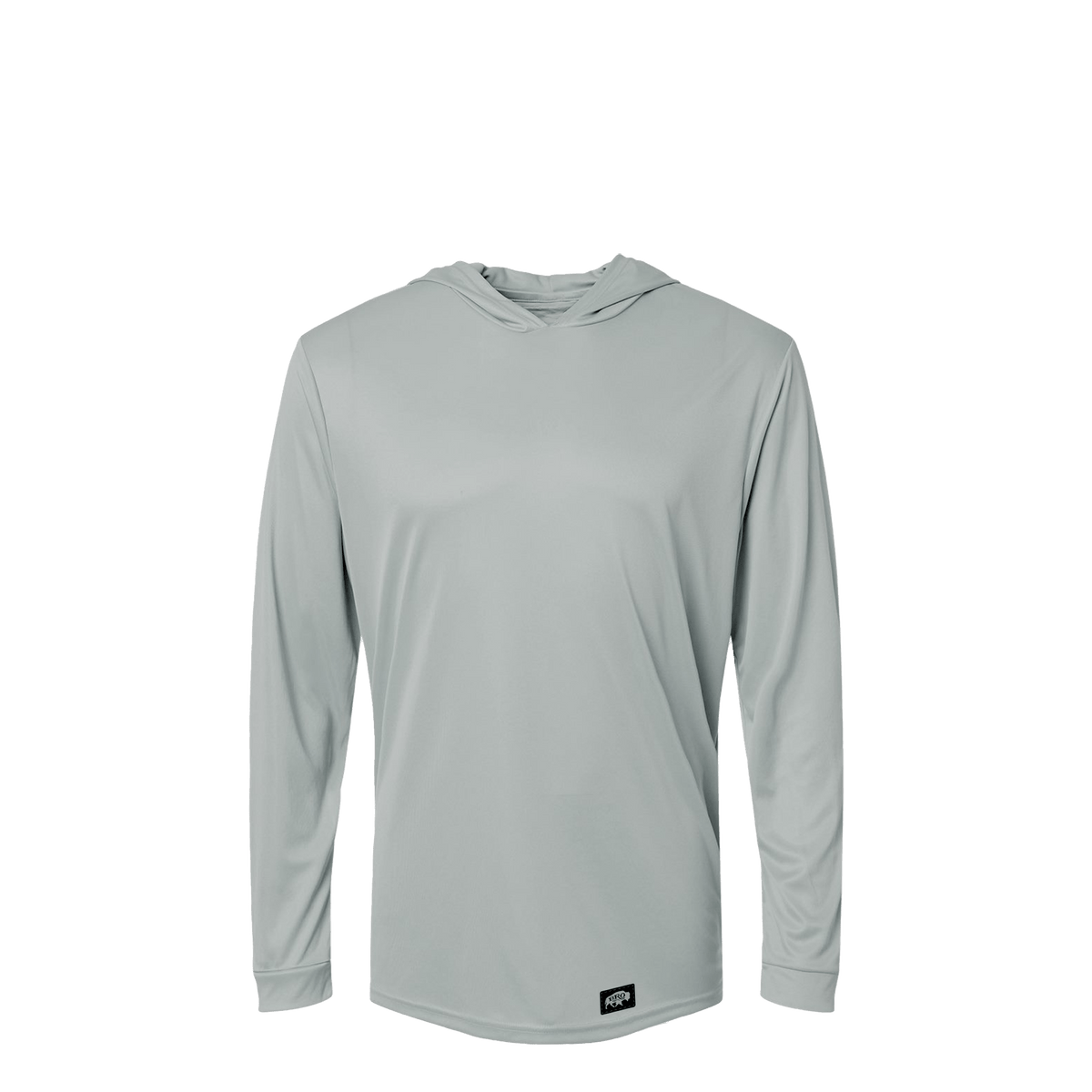 BRO Lightweight UV Hoodie in Medium Grey – front view