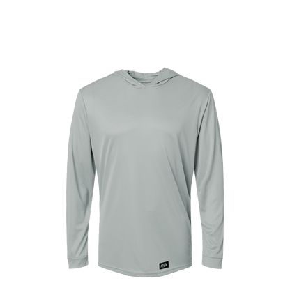 BRO Lightweight UV Hoodie in Medium Grey – front view