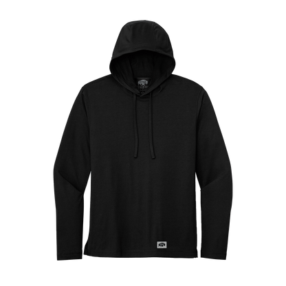 BRO Lightweight Wicking Hoodie in Black – front view