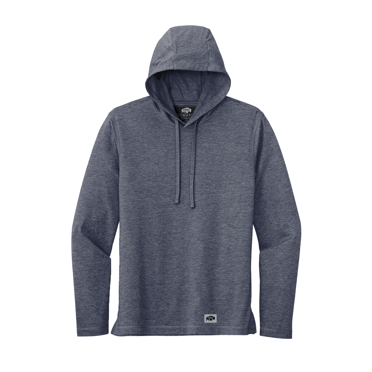 BRO Lightweight Wicking Hoodie in Navy – front view
