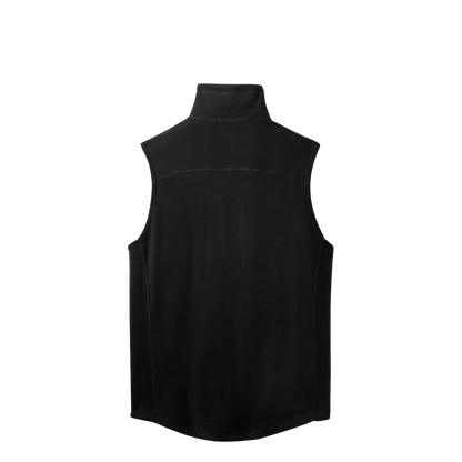 BRO Lightweight Microfleece Vest in Black – back view