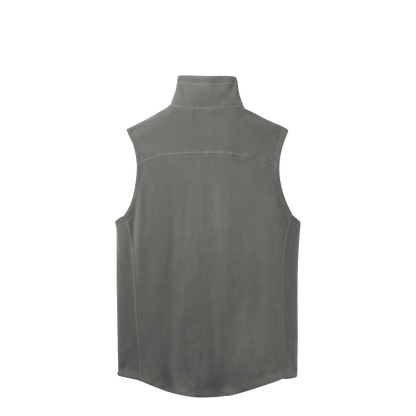 BRO Lightweight Microfleece Vest in Pearl Grey – back view