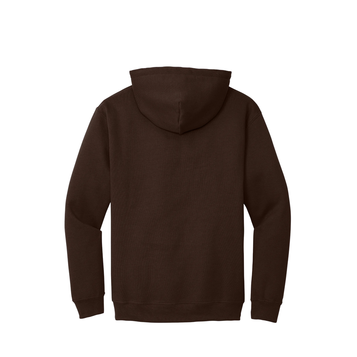 BRO Midweight Pullover Hoodie in Dark Chocolate – back view
