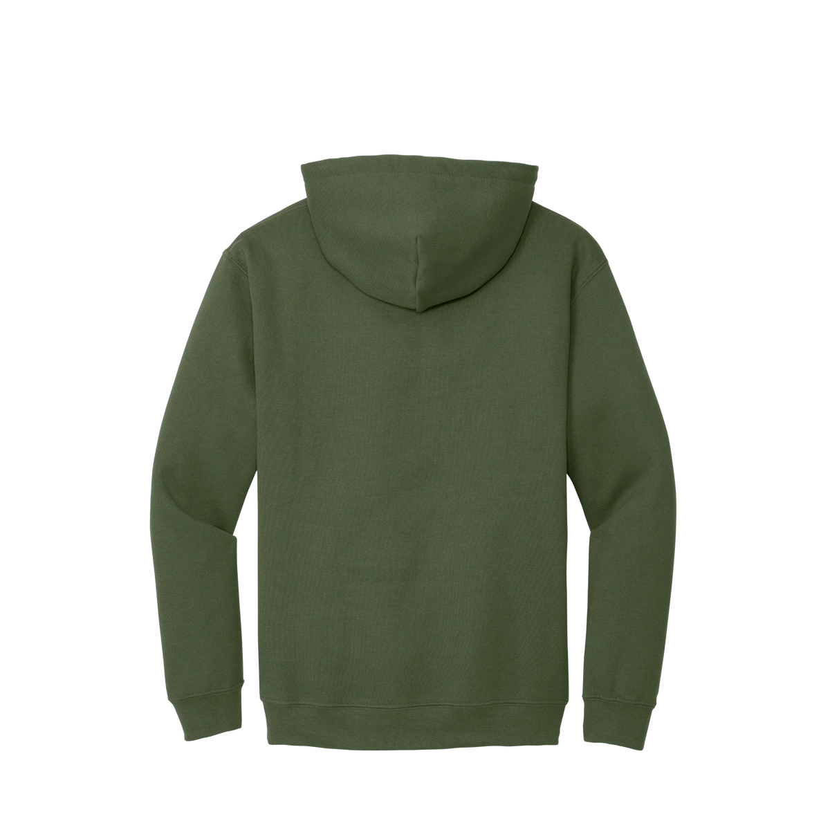 BRO Midweight Pullover Hoodie in Military Green – back view