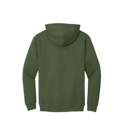 BRO Midweight Pullover Hoodie in Military Green – back view
