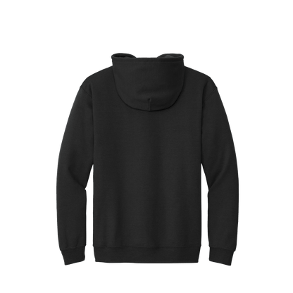BRO Midweight Full-Zip Hoodie in Black – back view
