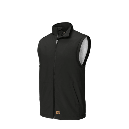 BRO Performance Insulated Vest in Black – angled front view