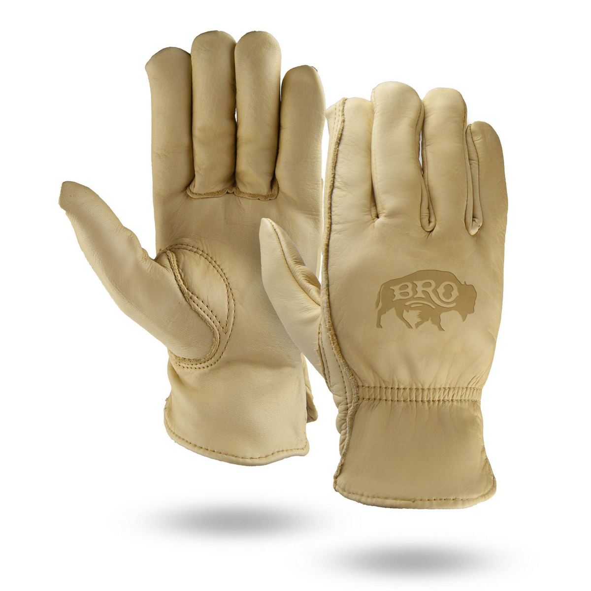 BRO Premium Cowhide Leather Work Gloves