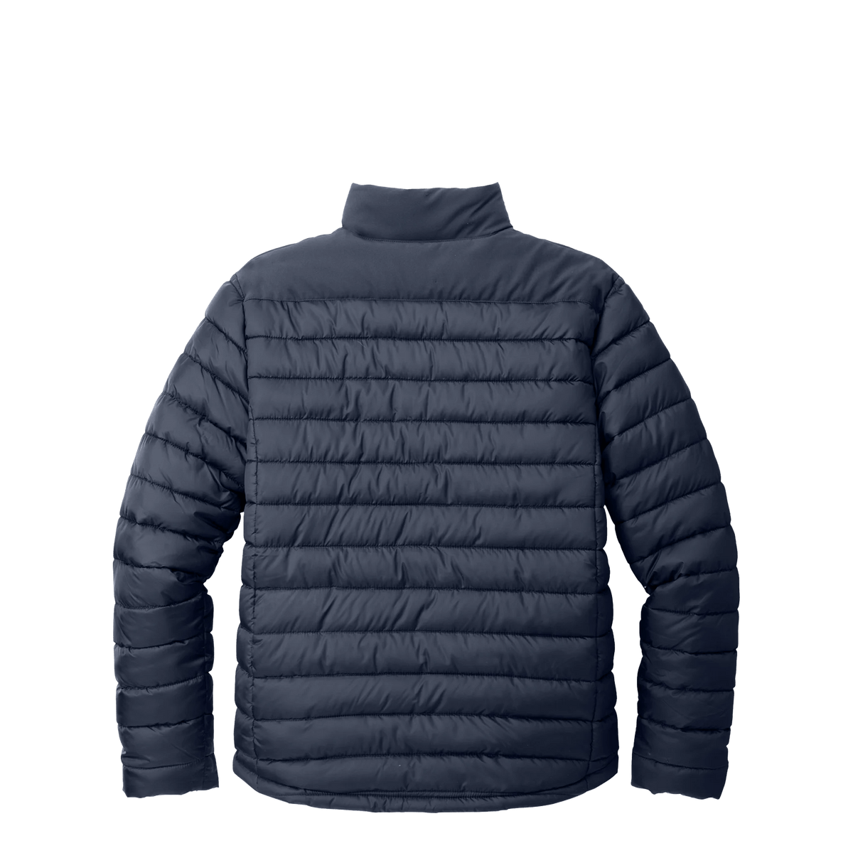 BRO Lightweight Insulated Puffer Jacket in Navy – back view