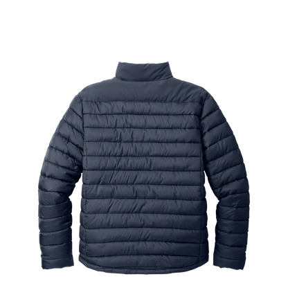 BRO Lightweight Insulated Puffer Jacket in Navy – back view