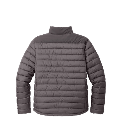 BRO Lightweight Insulated Puffer Jacket in Smoke Grey – back view
