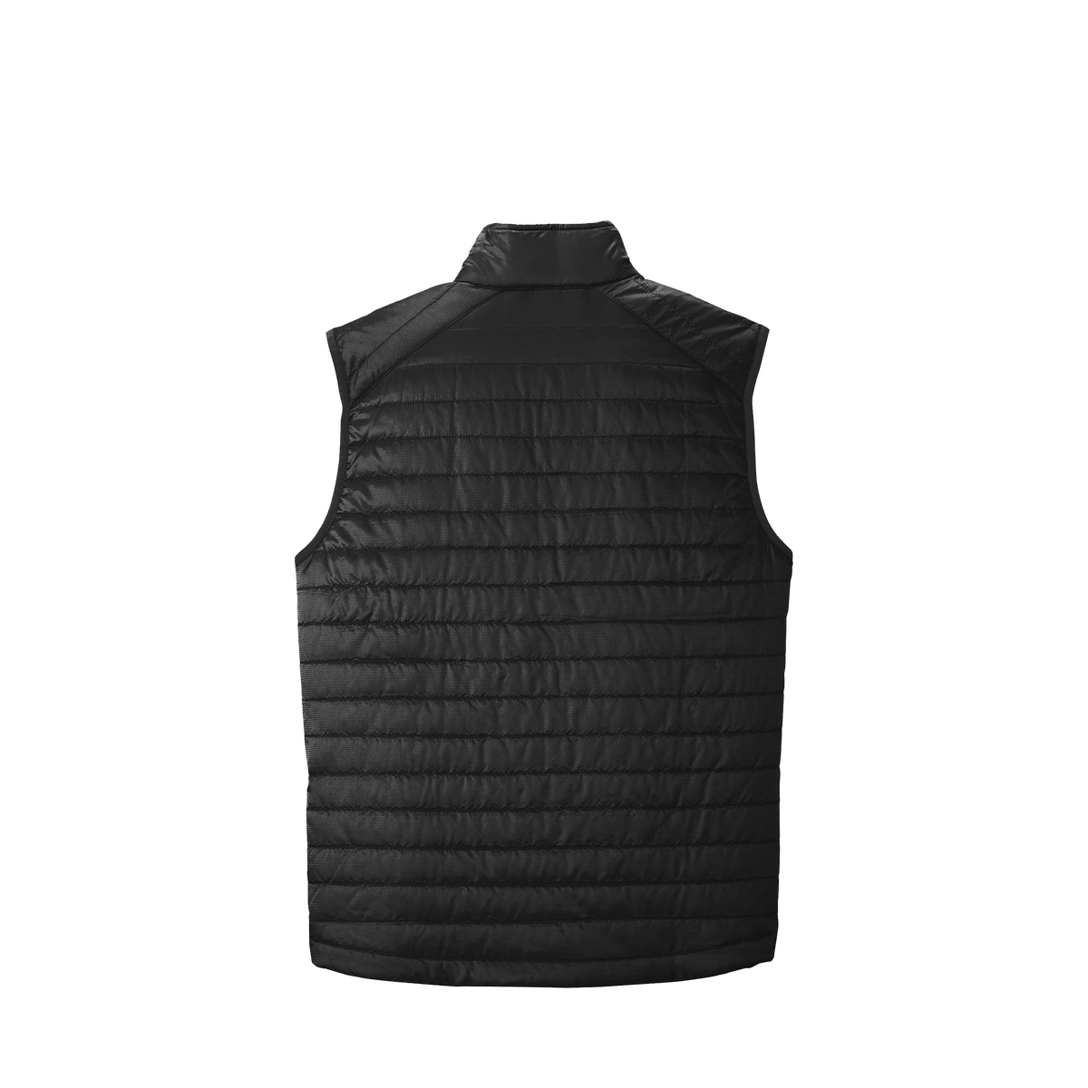 BRO Lightweight Insulated Puffer Vest in Black – back view