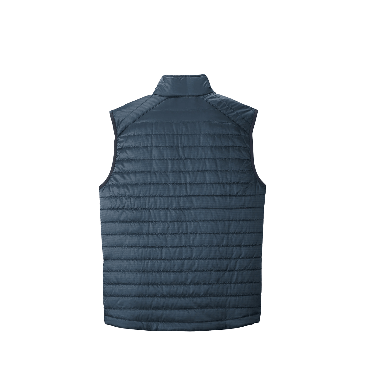 BRO Lightweight Insulated Puffer Vest in Regatta Blue – back view