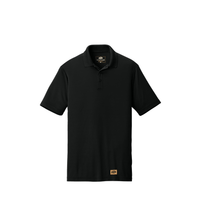 BRO Performance Polo Shirt in Black – front view