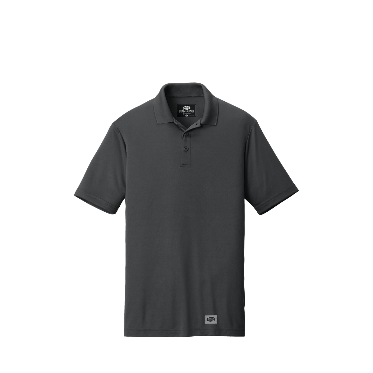BRO Performance Polo Shirt in Iron Grey – front view