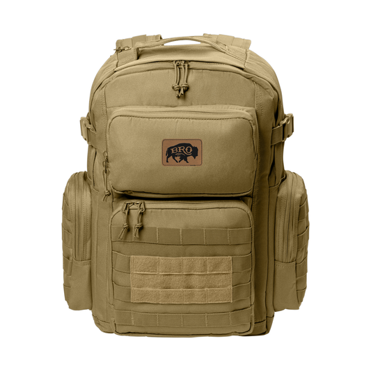 BRO Tactical Backpack in Coyote Brown – front view