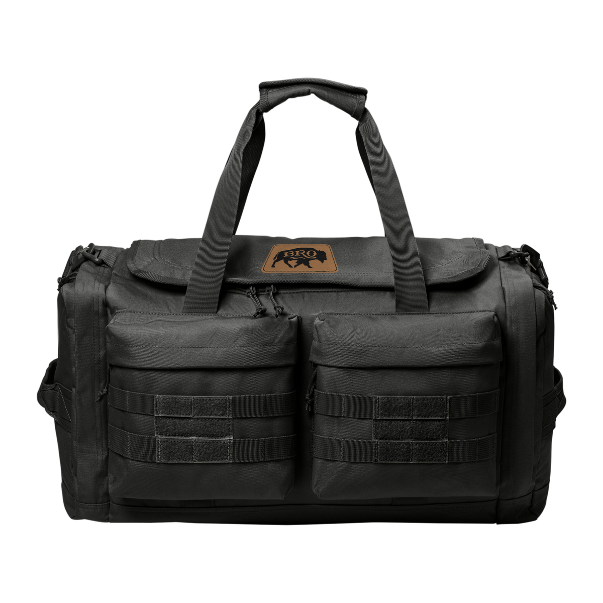 BRO Tactical Duffle Bag in Black – front view