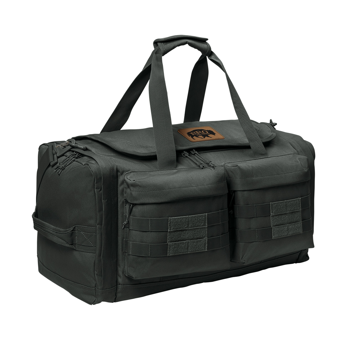 BRO Tactical Duffle Bag in Charcoal – alternate side view