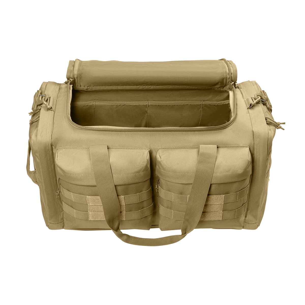 BRO Tactical Duffle Bag in Coyote Brown – detail view