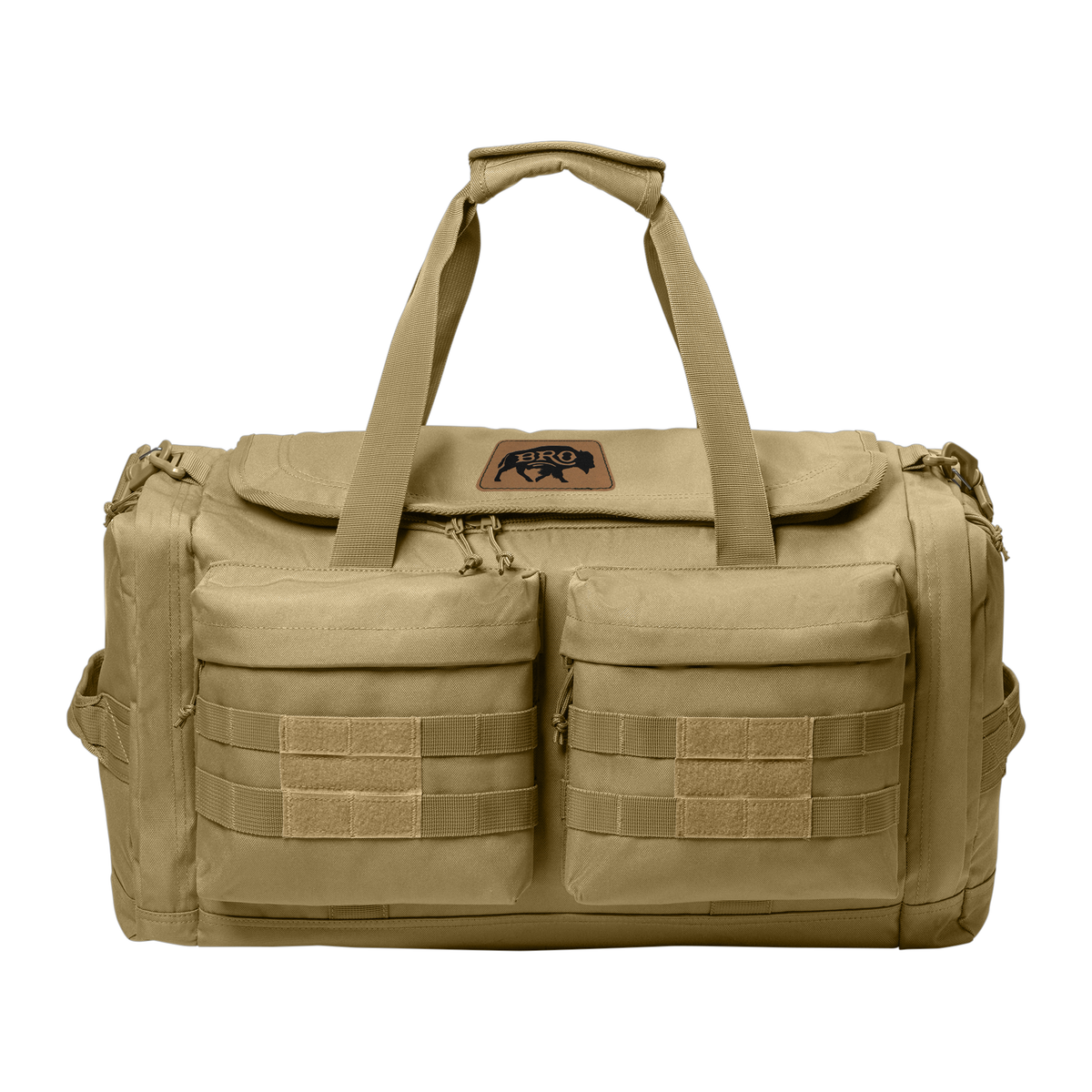 BRO Tactical Duffle Bag in Coyote Brown – front view