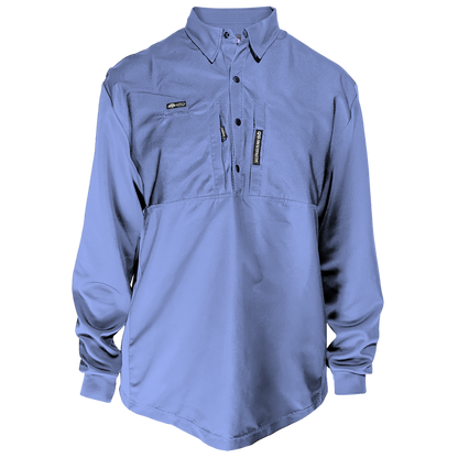 FOREMAN ArmFlex™ Midweight Work Shirt in Oxford Blue