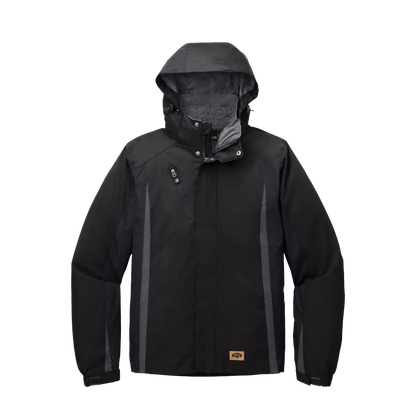 BRO 3-in-1 Waterproof Two-Tone Work Jacket in Black and Magnet – front view