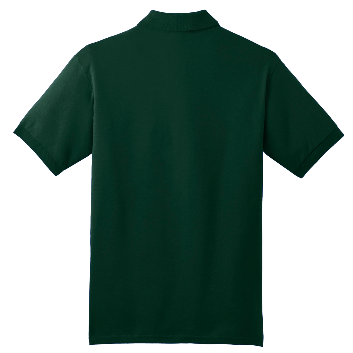 BRO 50/50 Midweight Polo in Forest Green – back view