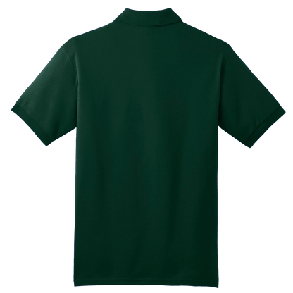 BRO 50/50 Midweight Polo in Forest Green – back view