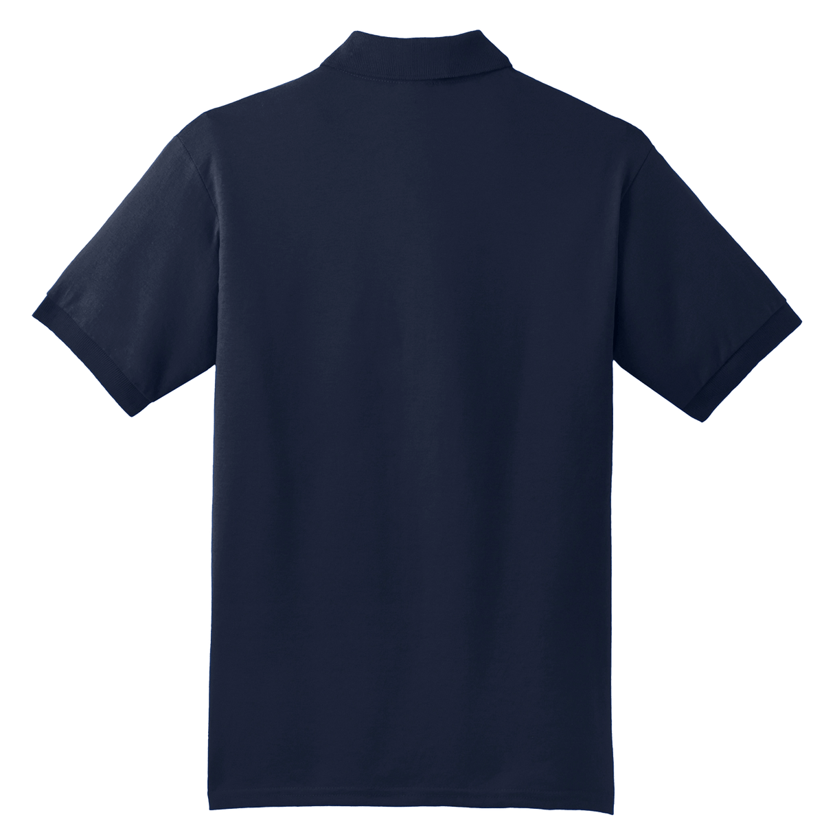 BRO 50/50 Midweight Polo in Navy – back view