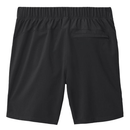 BRO 7-Inch Inseam Performance Short in Black – back view