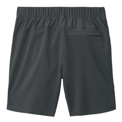 BRO 7-Inch Inseam Performance Short in Grey – back view