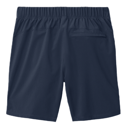BRO 7-Inch Inseam Performance Short in Navy – back view