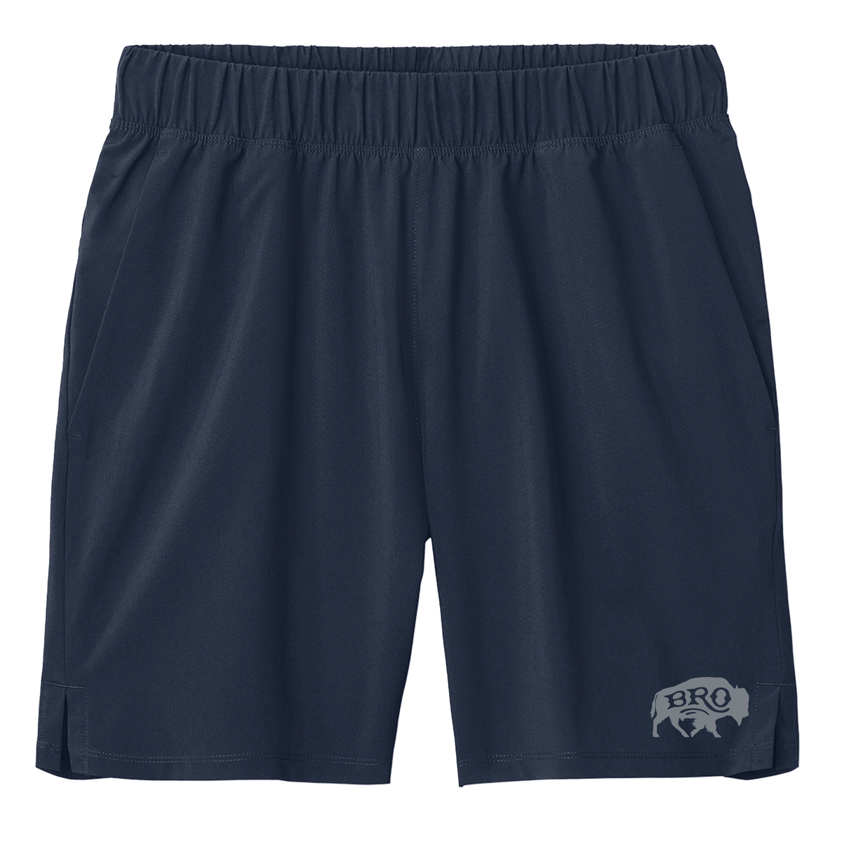 BRO 7-Inch Inseam Performance Short in Navy – front view