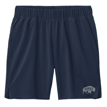 BRO 7-Inch Inseam Performance Short in Navy – front view