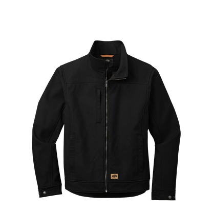 BRO Duck Bonded Soft Shell Work Jacket in Black – front view