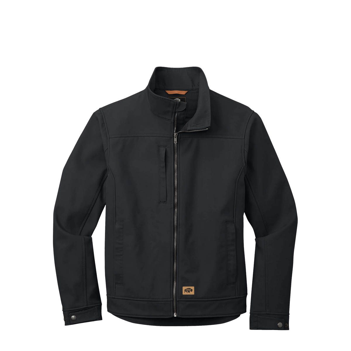 BRO Duck Bonded Soft Shell Work Jacket in Charcoal – front view