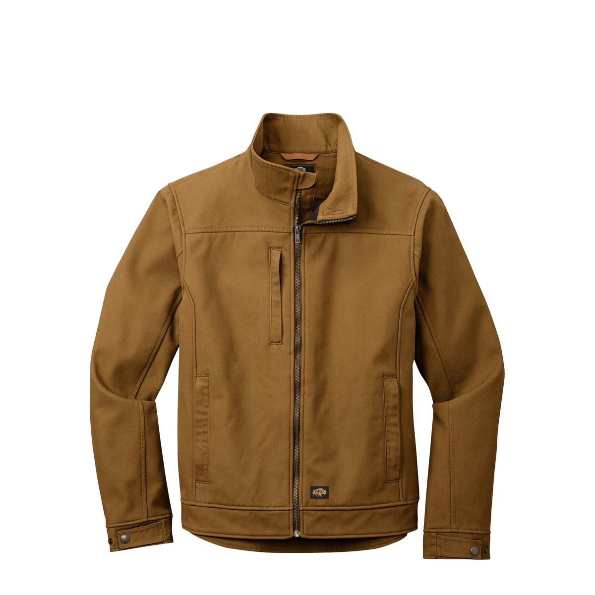 BRO Duck Bonded Soft Shell Work Jacket in Duck Brown – front view