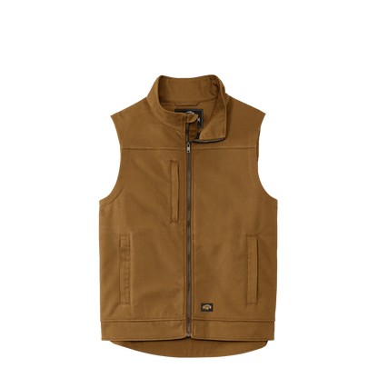 BRO Duck Bonded Soft Shell Work Vest in Duck Brown – front view