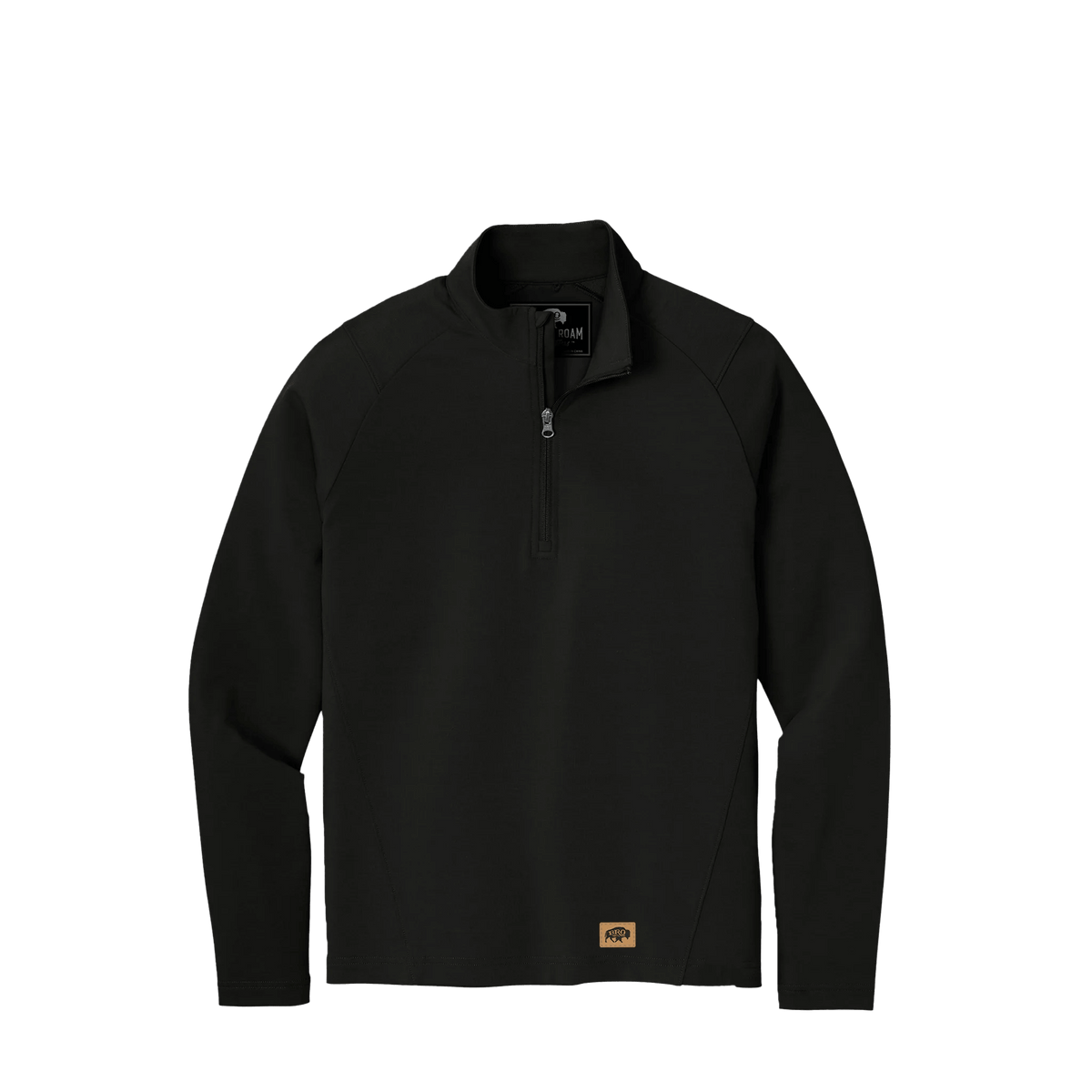 BRO Flex Fleece 1/4-Zip in Black – front view