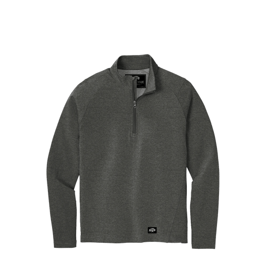 BRO Flex Fleece 1/4-Zip in Dark Grey Heather – front view