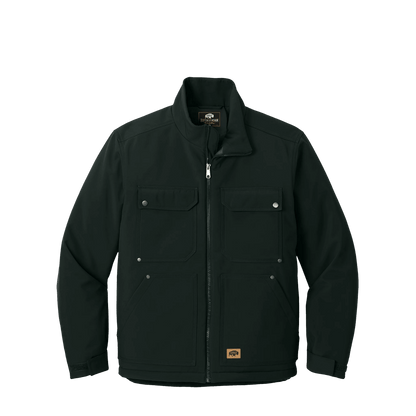 BRO Insulated Soft Shell Work Jacket in Black – front view