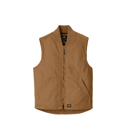 BRO Insulated Duck Work Vest in Duck Brown – front view