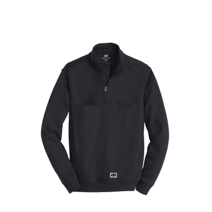 BRO Half-Zip Job Shirt in Dark Navy – front view