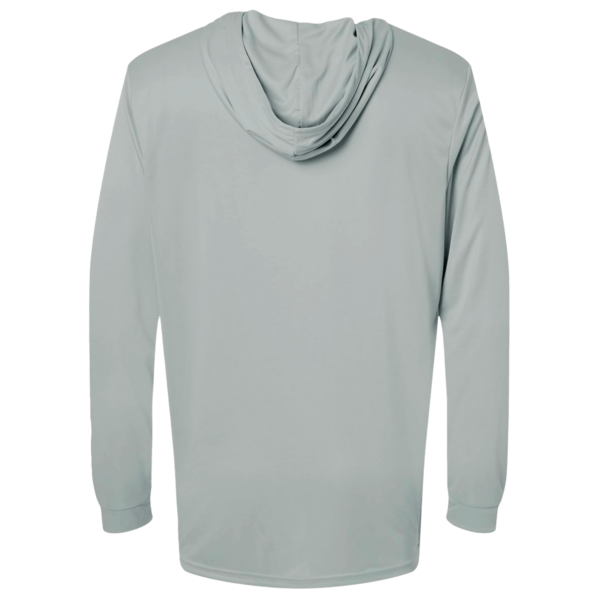 BRO Lightweight UV Hoodie in Light Grey – back view