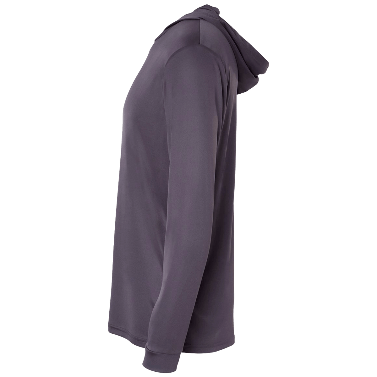 BRO Lightweight UV Hoodie in Graphite – left side view