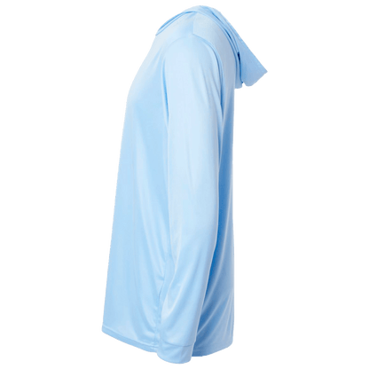 BRO Lightweight UV Hoodie in Light Blue – left side view