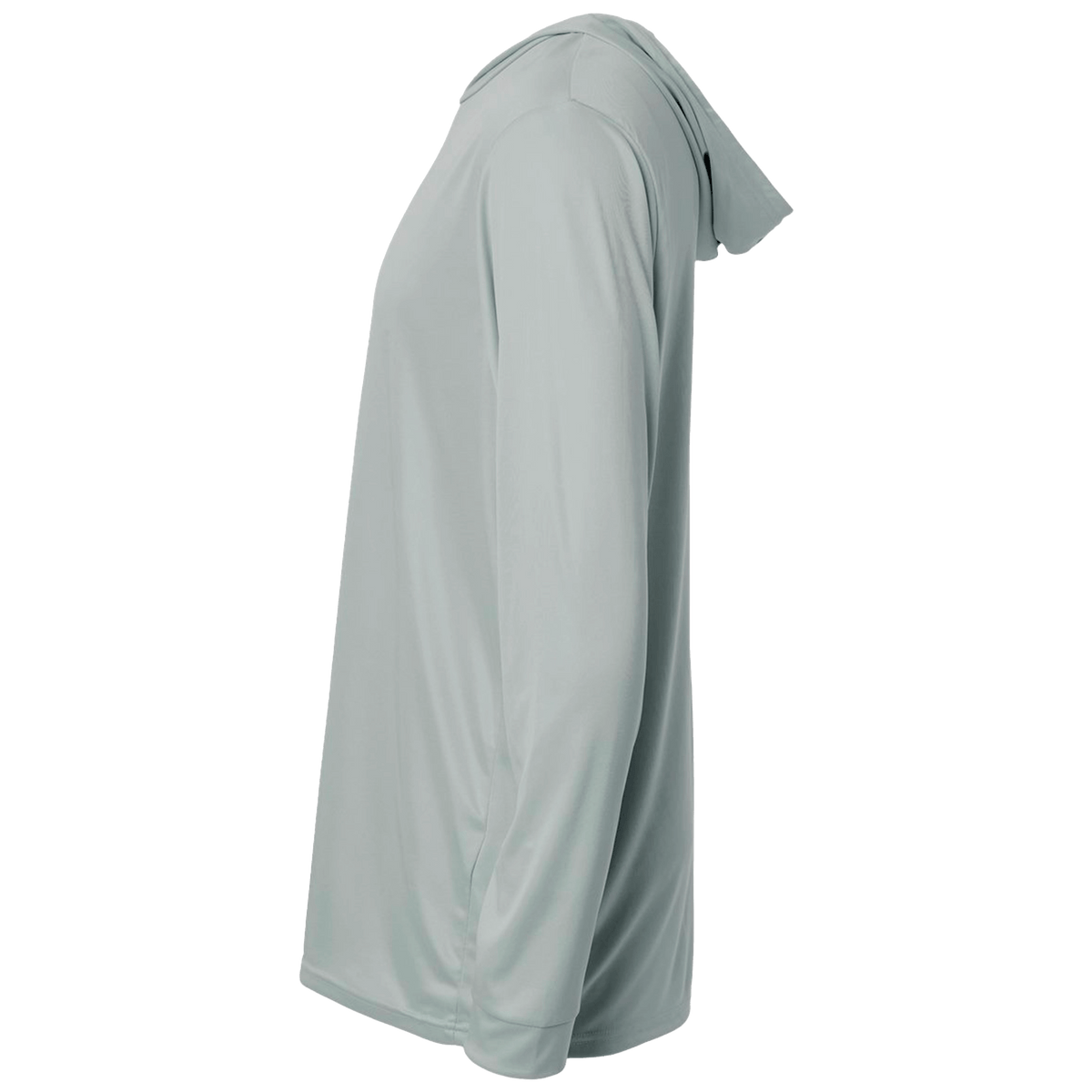 BRO Lightweight UV Hoodie in Light Grey – left side view