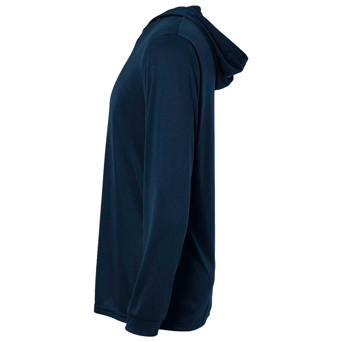 BRO Lightweight UV Hoodie in Navy – left side view