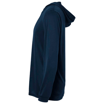 BRO Lightweight UV Hoodie in Navy – left side view